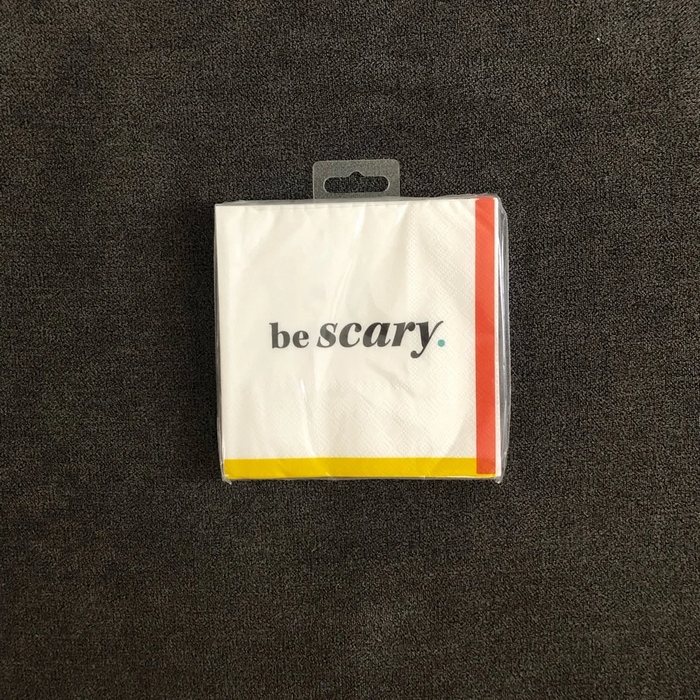 Hallmark Halloween BOO! Plates and Be Scary Napkins Set of 10